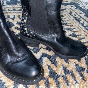 Sam Edelman Dover Silver Spike Chelsea Boot